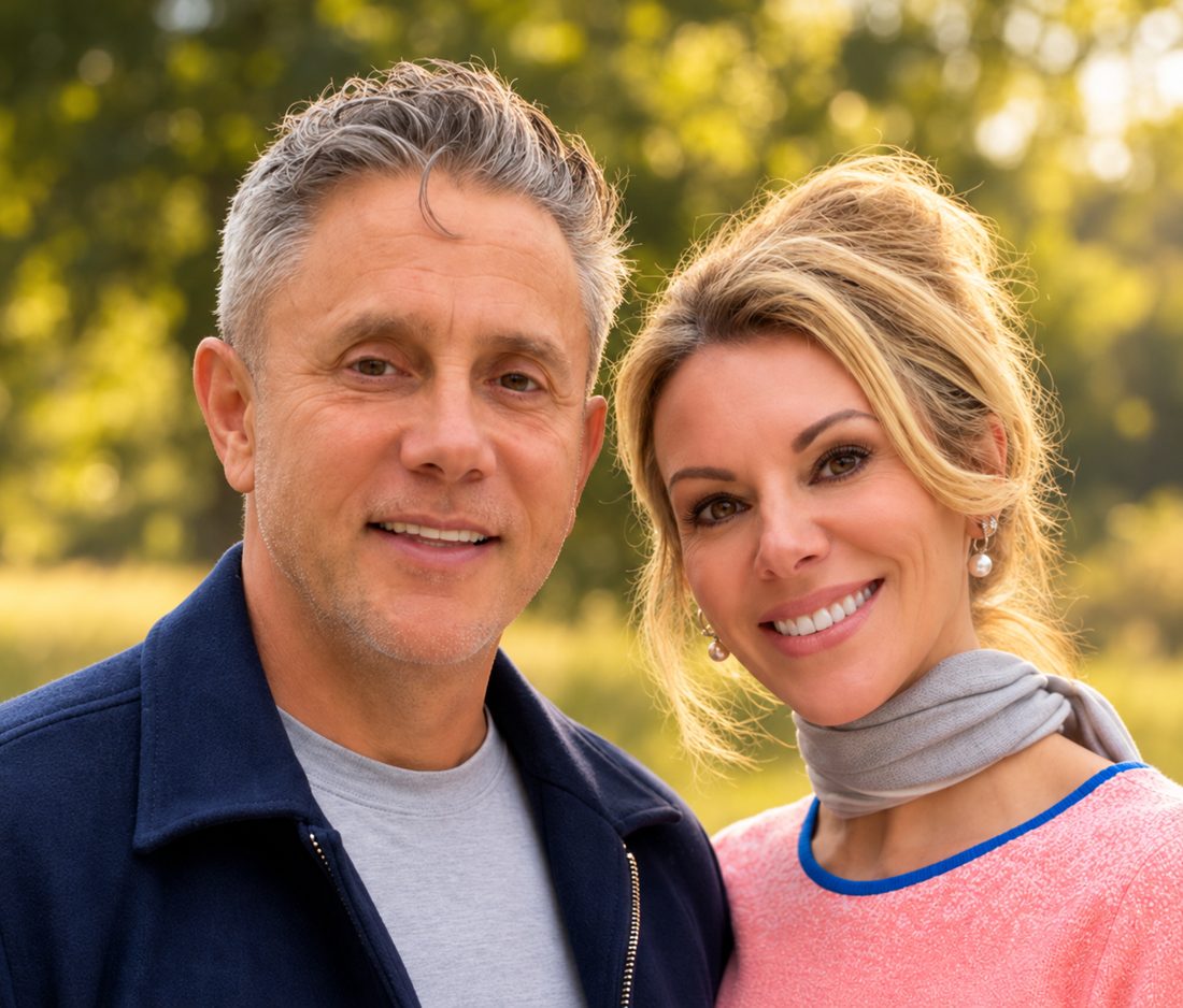 Paul and Gwendolyn Harding smiling together outdoors